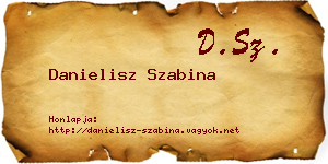 Danielisz Szabina névjegykártya